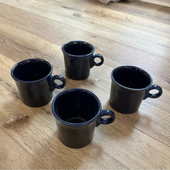 Fiesta Vintage Dinnerware Set of 4 Coffee Mugs Great Used Condition - Picture 2 of 7